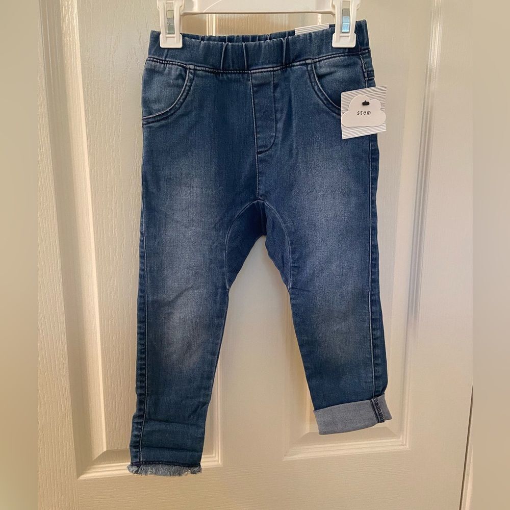 Stem Baby Nordstrom Jeans Pull On Elastic Waist Boys Size 5 NWT